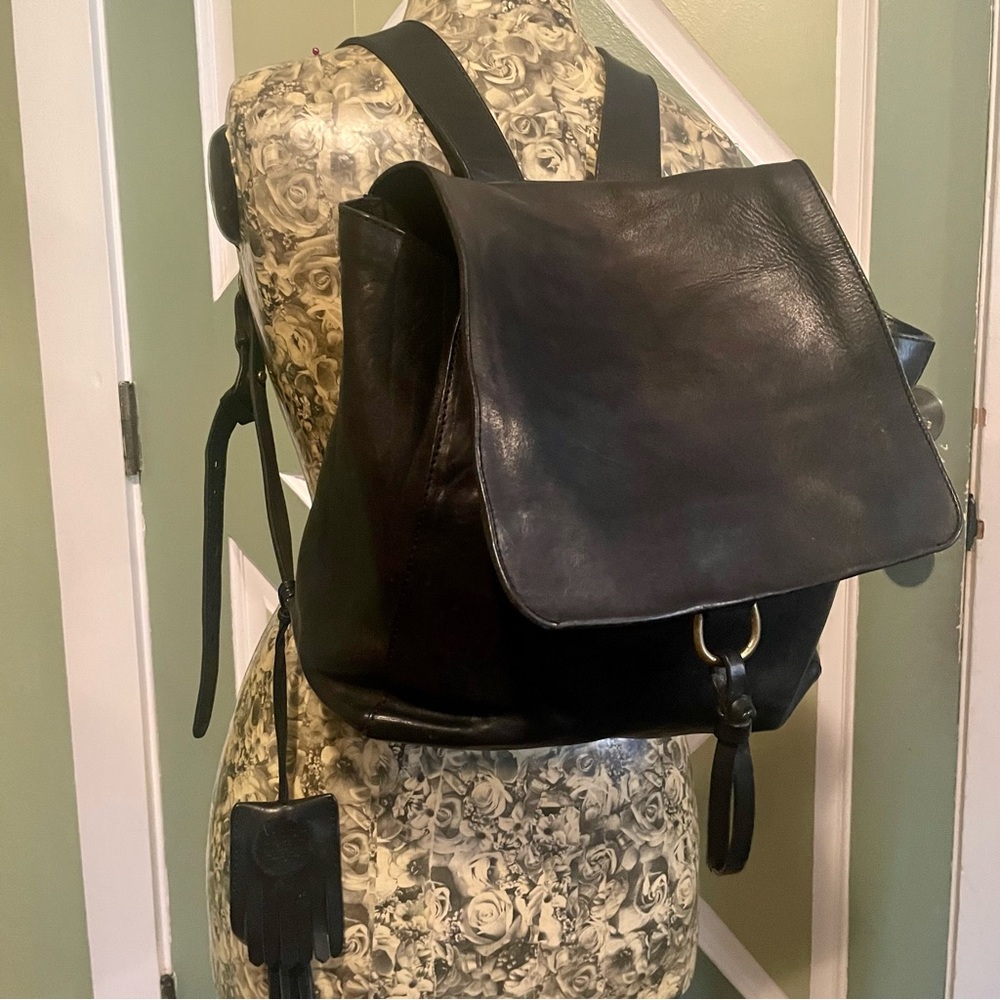 WILL Leather Goods Large Backpack Purse